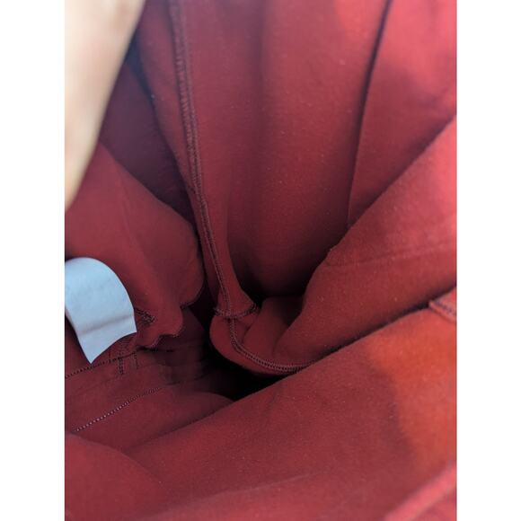 Abercrombie & Fitch Red Jogger Fleece Logo Side Stripe Sweatpants Men L Lounge - Picture 11 of 15